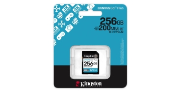 Preview: SD Card 256GB Kingston SDXC Canvas Go Plus C10 retail