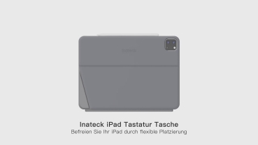 Preview: inateck Keyboard iPad 11 iPad Air 4-6 Com. QWERTZ gray