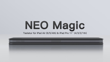 Preview: inateck Keyboard iPad 11 iPad Air 4/7Gen. Com. QWERTZ black