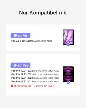 inateck Keyboard iPad 13 iPad Pro 3-6th Gen. Compatible