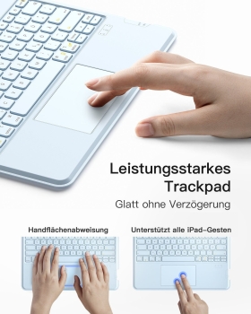 Preview: inateck Keyboard iPad 13 iPad Pro 3-6th Gen. Com. QWERTZ