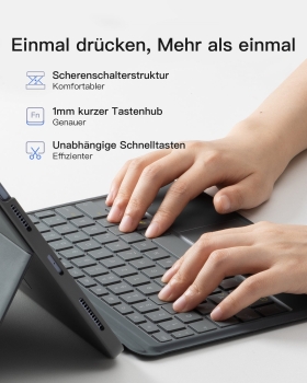 inateck Keyboard iPad 11 gray iPad 10th Gen. Compatible