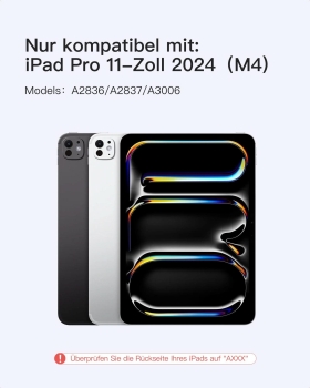 Preview: inateck Keyboard iPad 11 gray iPad Pro QWERTZ Gen. Com.