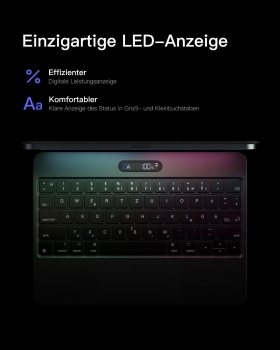 Preview: inateck Keyboard iPad 11 gray iPad Pro QWERTZ Gen. Com.