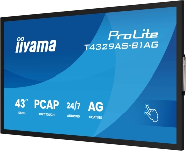 IIYAMA 108cm  (42.5) T4329AS-B1AG 16:9 M-Touch 2xHDMI+UBS-C