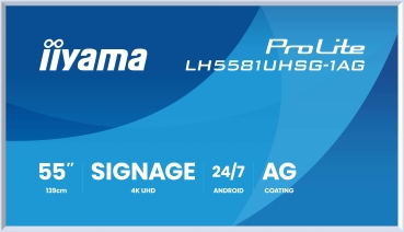 IIYAMA 139.0cm(55) LH5581UHSG-1AG 16:9 2xHDMI+USB-C (Speditionsversand)