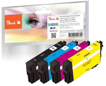 Peach Patrone Epson No.405 XL MultiPack bk,c,m,y remanufactured