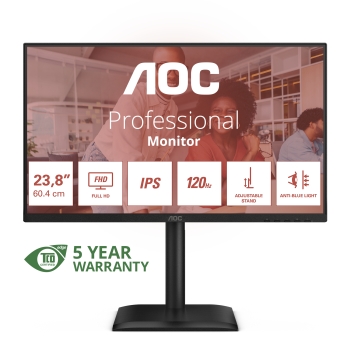 AOC 60,5cm (23,8) 24E4U  16:09 HDMI+DP+USB IPS Lift black