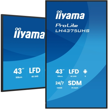 IIYAMA 108cm  (42,5) LH4375UHS-B2AG 16:9 2xHDMI+3xDP+2xUSB