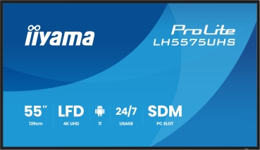 IIYAMA 139.0cm(55) LH5575UHS-B2AG 16:9 3xHDMI+DP+2xUSB (Speditionsversand)