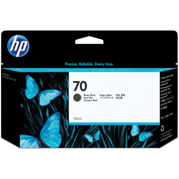 HP 70 original Ink cartridge C9448A matte black standard capacity 130ml 1-pack with Vivera Ink cartridge