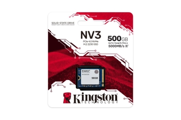 Preview: SSD  500GB Kingston M.2  PCI-E   NVMe Gen4 NV3 2230 retail