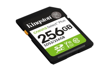 Preview: SD Card 256GB Kingston SDXC Canvas Plus Gen3 C10 retail