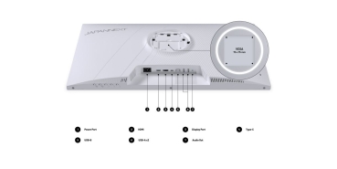 Preview: JAPANNEXT 68,6cm JN-IPS270WQHD75F-C65W-HSP-W  HDMI/DP   WQHD