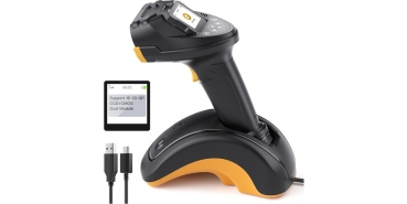 inateck Barcodescanner Pro8 Black with data transfer station