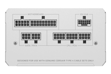 Preview: CORSAIR Netzteil RM850e White Modular ATX 3.1 850W (80+Gold)