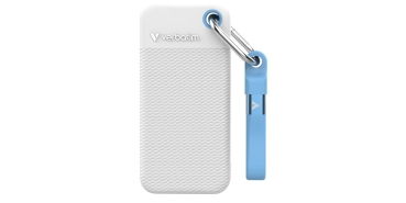 SSD 1TB Verbatim Pocket incl. two sleeves white & light blue