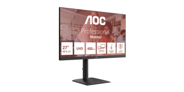 Preview: AOC 68,6cm (27)  U27E4CV 16:09 2xHDMI+DP+USB-C Lift Spk. bl