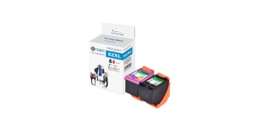 G&G XL-Patrone Multipack kompatibel mit HP 62XL BK + COL
