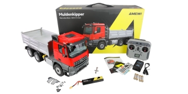 Preview: Amewi Mercedes-Benz Arocs Muldenkipper 6x6 1:14 RTR rot  14+