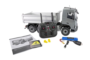 Preview: Amewi Volvo FMX E015 Muldenkipper 6x4 1:14 RTR silber    14+