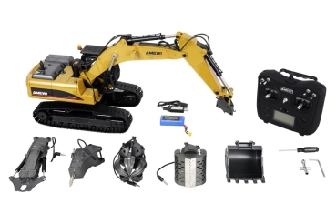 Preview: Amewi G705E Bagger Metall 1:14 RTR gelb                  14+