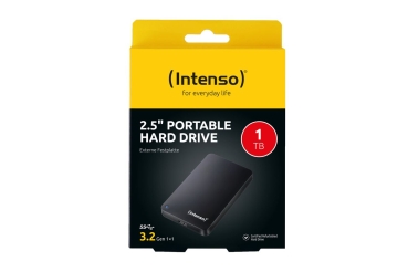 Preview: Intenso 6.3cm (2,5) 1TB 3.2 MemoryCase schwarz Refurbished