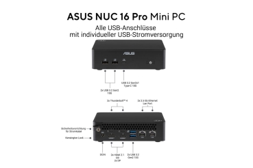 Preview: ASUS RNUC16GDKX76C002 UX7 358H (65W) L7 Intel Arc B390 32G ohne OS