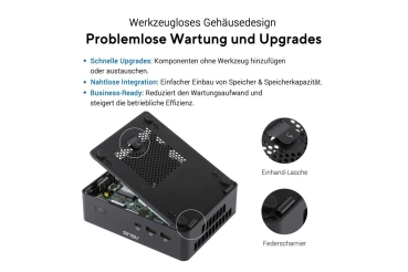 Preview: ASUS RNUC16GDKX76C002 UX7 358H (65W) L7 Intel Arc B390 32G ohne OS