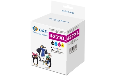 Preview: G&G 4 XL-Tintenpatronen ersetzen Brother LC427XLVAL
