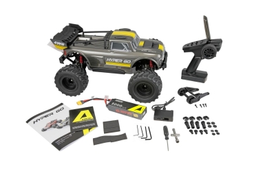 Preview: Amewi Hyper Go TX10 Truggy Brushless 1:10 RTR grau