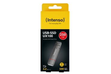Preview: Intenso externe USB SSD UX100 250GB USB 3.2 C+A Gen.1x1