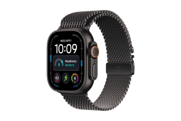 Apple Watch Ultra 4 49mm Titanium Black Milanese Loop L