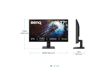 Preview: BenQ 68,6cm GW2790P 16:9 HDMI/DP black speaker 120Hz FHD