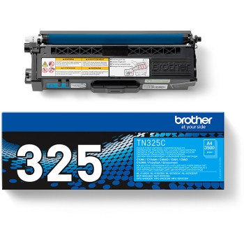 Preview: Brother Toner TN-325C Cyan bis zu 3.500 Seiten nach ISO 19798