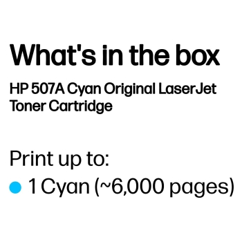 Preview: HP 507A original original Toner cartridge CE401A cyan standard capacity 6.000 pages 1-pack