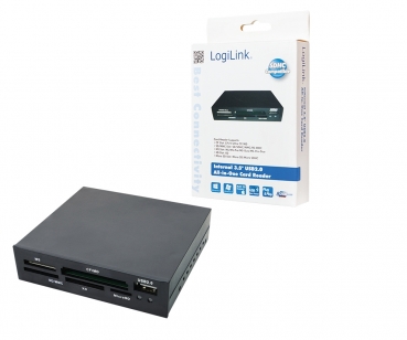 LogiLink Card Reader 8.9cm (3,5) USB Front intern