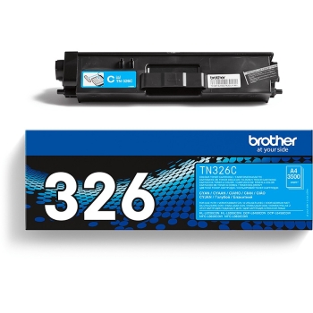 Preview: Brother Toner TN-326C Cyan bis zu 3.500 Seiten nach ISO 19798