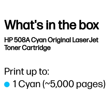 Preview: HP 508A original Toner cartridge CF361A cyan 5.000 pages standard capacity