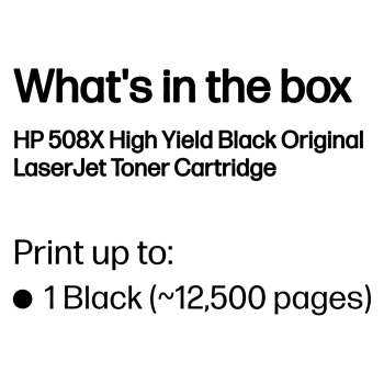 Preview: HP Toner 508X CF360X Schwarz