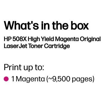 Preview: HP Toner 508X CF363X Magenta