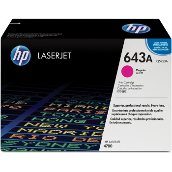 HP 643A original Colour LaserJet Toner cartridge Q5953A magenta standard capacity 10.000 pages 1-pack