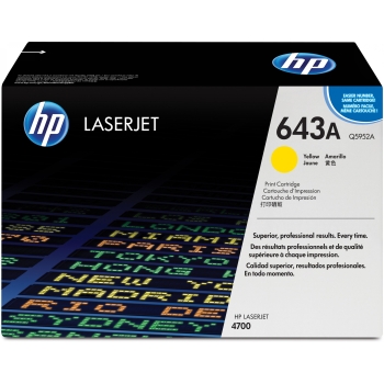 HP 643A original Colour LaserJet Toner cartridge Q5952A yellow standard capacity 10.000 pages 1-pack