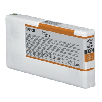 Epson Original UltraChrome Druckerpatrone orange 200ml (C13T653A00)