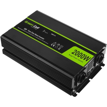 Preview: Green Cell KFZ Spannungswandler Power Inverter 12V > 230V 2000/4000W