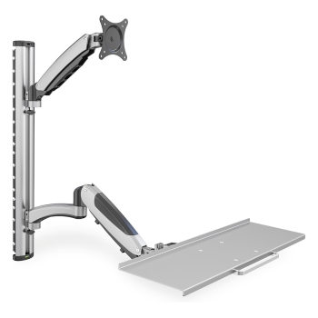 DIGITUS DA-90354 Wandhalterung für 1 Monitor + Tastaturhalterung 69cm 27 8kg