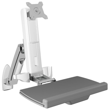 Sit-Stand-Workstation mit Wandhalterung für einen Monitor bis zu 24 ICY BOX