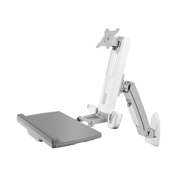 Preview: Sit-Stand-Workstation mit Wandhalterung für einen Monitor bis zu 24 ICY BOX