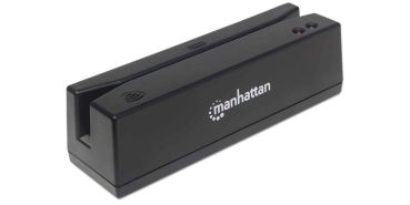 Preview: MANHATTAN Magnetkartenleser USB drei Spuren Leser   schwarz