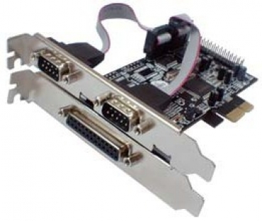 Longshine Controller PCIe 2x Seriell 1x Parallel (RS232C) retail
